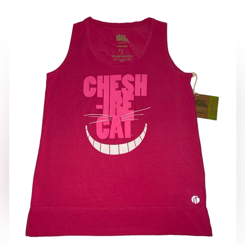 Raw Threads Cheshire Cat Tank Top L Pink Running